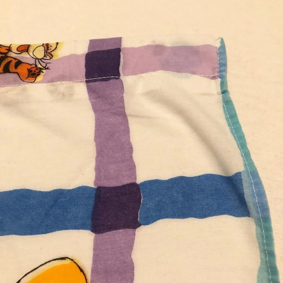 Vtg Disney Winnie  the Pooh Twin Size Flat Sheet 92x61 Tigger - Picture 8 of 16